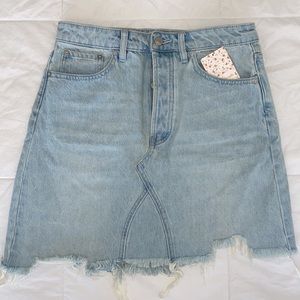 Free People denim skirt